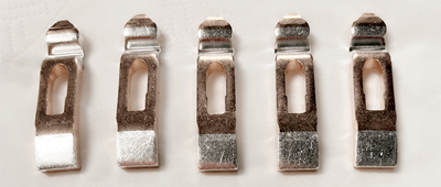 Mga silver contact na ginagamit para sa mga controller ng tram