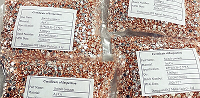 Matatag na paghahatid para sa mga pilak na contact na AgCu Bimetal rivets