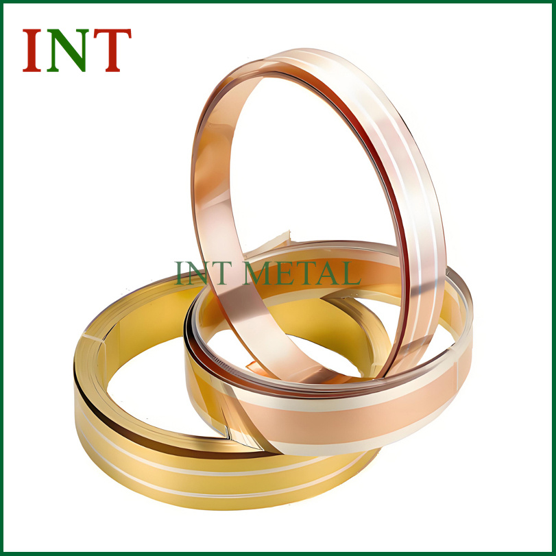 Silver Inlay Brass Strip